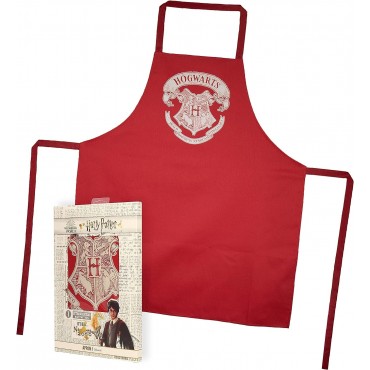 Delantal Rojo Logo Hogarts Harry Potter 