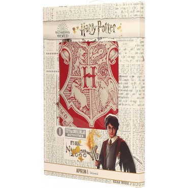 Delantal Rojo Logo Hogarts Harry Potter 