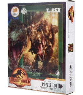 Puzle T-Rex Jurassic World Efecto 3D + Lámina Lenticular