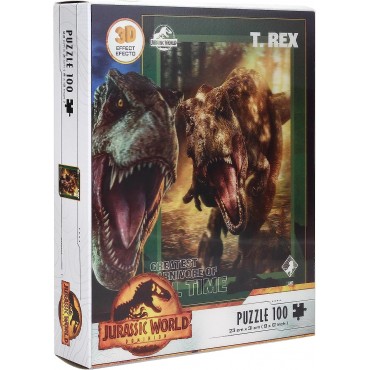 Puzle T-Rex Jurassic World Efecto 3D + Lámina Lenticular