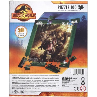 Puzle T-Rex Jurassic World Efecto 3D + Lámina Lenticular
