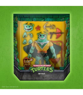 Figura Ultimate Ray Fillet TMNT Las Tortugas Ninja Articulada 18 cms