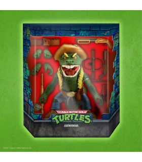 Figura Ultimate Leatherhead TMNT Las Tortugas Ninja Articulada 18 cms