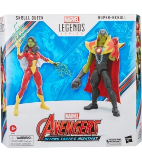 Set Figuras Skrull Queen + Super Skrull Avengers Marvel Legends Articuladas 15 cms