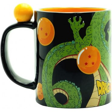 Taza Dragon Ball Super Dragon Shenlong Y Bolas De Dragón Asa 3D 460 mls