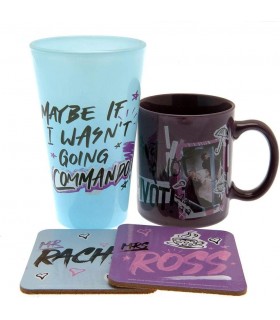 Set Regalo Friends Taza 285 mls + Vaso Cristal 500 mls + 2 Posavasos