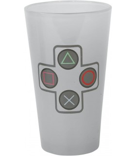 Set Regalo Play Station Taza 320 mls + Vaso Cristal 400 mls + 2 Posavasos