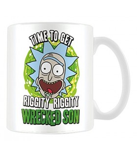 Taza Wrecked Son Rick Y Morty Cerámica 320 mls