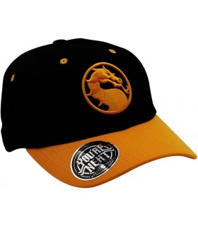 Gorra Mortal Kombat Naranja Y Negro
