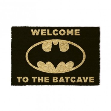 Felpudo Batcueva Batman Welcome to the Batcave Negro DC 40 x 60 cms