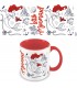 Taza Melena Roja La Sirenita Disney Cerámica 320 mls