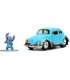 Réplica Volkswagen Escarabajo Y Figura Stitch Lilo & Stitch Disney 14 cms