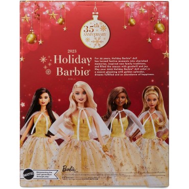 Figura Barbie Navidad 35 Aniversario Signature Articulada 30 cms