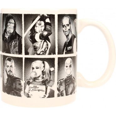 Taza Personajes Escuadrón Suicida Suicide Squad DC Cerámica 320 mls