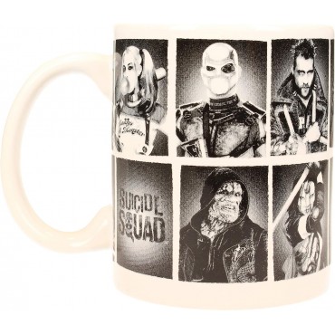 Taza Personajes Escuadrón Suicida Suicide Squad DC Cerámica 320 mls