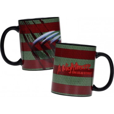 Taza Colores Freddy Krueger Pesadilla En Elm Street Cerámica 320 mls 