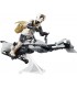Set Figuras Speeder Bike Scout Trooper Y Grogu The Mandalorian Star Wars Articuladas 9,5 cms