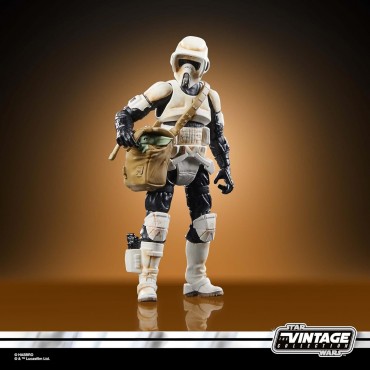 Set Figuras Speeder Bike Scout Trooper Y Grogu The Mandalorian Star Wars Articuladas 9,5 cms