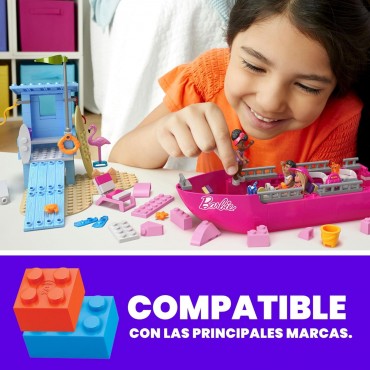 Kit De Construcción Barbie Malibú Dream Boat Barco De Ensueño 317 Piezas
