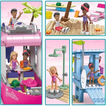 Kit De Construcción Barbie Malibú Dream Boat Barco De Ensueño 317 Piezas