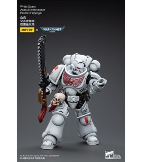 Figura White Scars Assault Intercessor Brother Batjargal Warhammer 40000 Articulada 12 cms