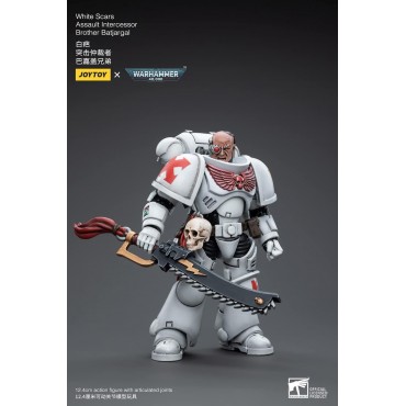 Figura White Scars Assault Intercessor Brother Batjargal Warhammer 40000 Articulada 12 cms