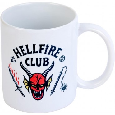 Taza Club Hellfire Stranger Things Cerámica 350 mls