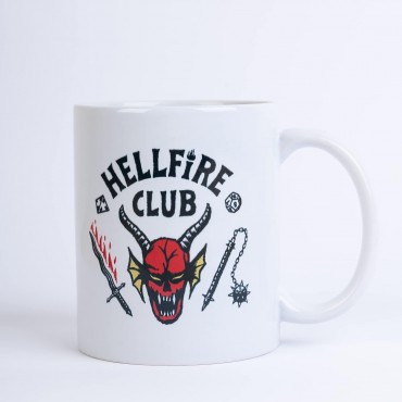 Taza Club Hellfire Stranger Things Cerámica 350 mls