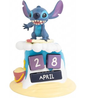 Calendario Perpetuo 3D Stitch Surfero Lilo & Stitch Disney 15 cms