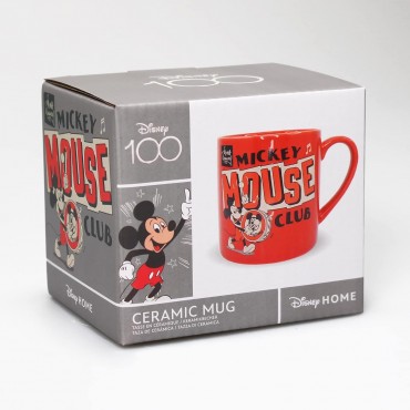 Taza Mickey Mouse Howdy Folks 100 Aniversario Disney Cerámica 315 mls