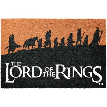 Felpudo Silueta Comunidad Del Anillo El Señor De Los Anillos 60 x 40 cms