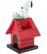 Bote Lapiceros Snoopy Escribiendo Sobre Caseta Roja Snoopy Peanuts Resina 19 cms