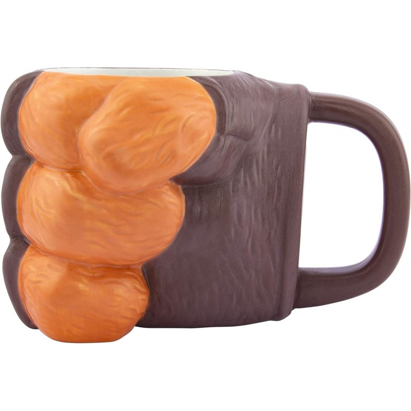 Taza 3D Puño Crash Bandicoot Relieve Cerámica 350 mls