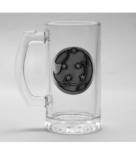 Jarra De Cristal Dragon Ball Z Con Medallón De Metal 500 mls