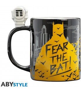 Taza 3D Batseñal Batman DC Cómics Cerámica 460 mls