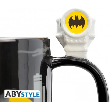 Taza 3D Batseñal Batman DC Cómics Cerámica 460 mls