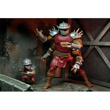 Figuras Shredder Y Mini Shredder TMNT Las Tortugas Ninja Articuladas 17 cms Y 7 cms