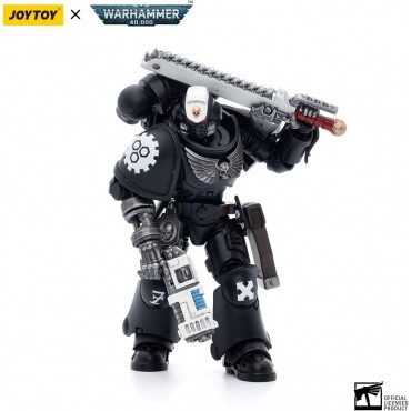 Figura Iron Hands Assault Intercessors Sergeant Kalock Warhammer 40000 Articulada 12 cms