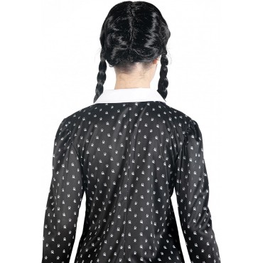 Disfraz Vestido Y Peluca Wednesday Addams Miércoles Addams Talla M 