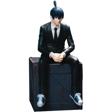 Figura Aki Hayakawa Sentado Chainsaw Man 14 cms