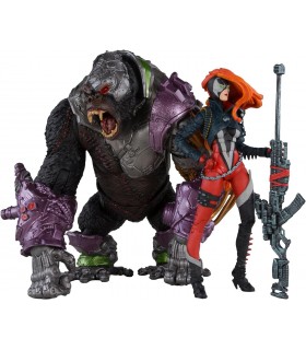 Pack Figuras She Spawn Y Cygor Spawn Articuladas 18 cms