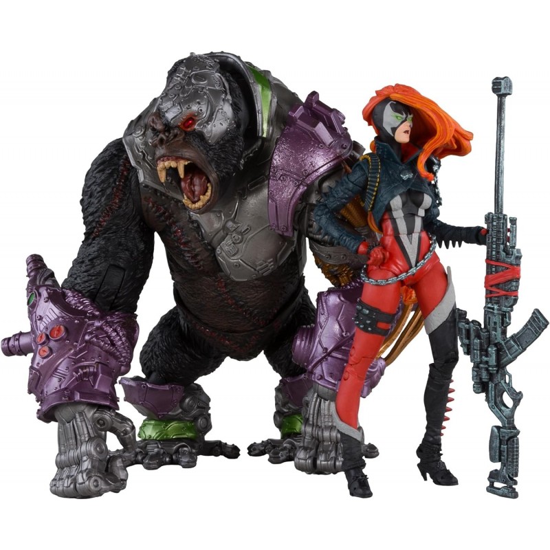 Pack Figuras She Spawn Y Cygor Spawn Articuladas 18 cms