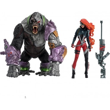 Pack Figuras She Spawn Y Cygor Spawn Articuladas 18 cms