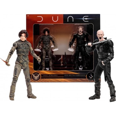 Pack Figuras Paul Atreides Y Feyd Rautha Harkonnen Dune Parte 2 Articuladas 18 cms