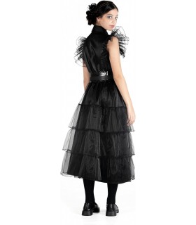Disfraz Vestido De Baile Wednesday Addams Miércoles Addams Talla M