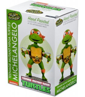 Figura Michelangelo TMNT Las Tortugas Ninja Head Knockers 16,5 cms