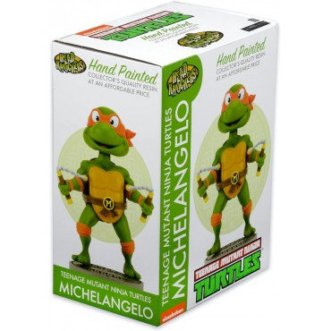 Figura Michelangelo TMNT Las Tortugas Ninja Head Knockers 16,5 cms