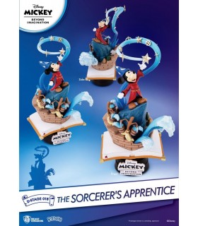 Diorama Mickey Mouse Aprendiz De Brujo Disney 15 cms