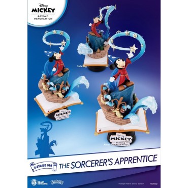 Diorama Mickey Mouse Aprendiz De Brujo Disney 15 cms