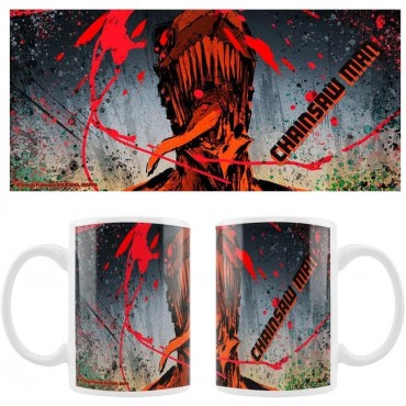 Taza Chainsaw Man Cerámica 320 mls